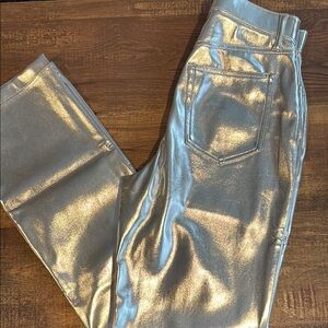 Shiny Metallic Pants